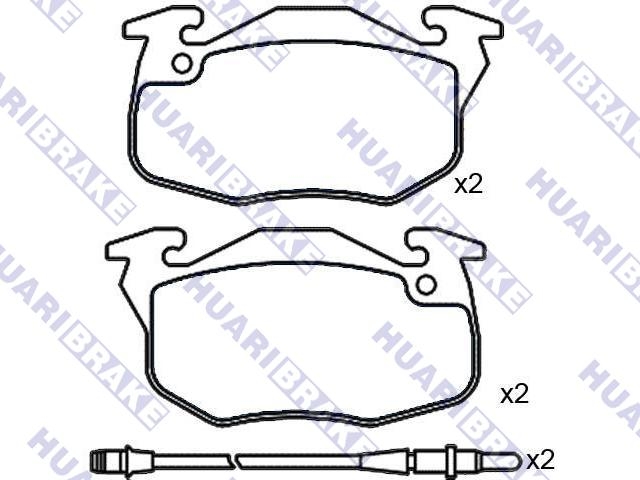 Brake Pad Set:77 01 201 542
