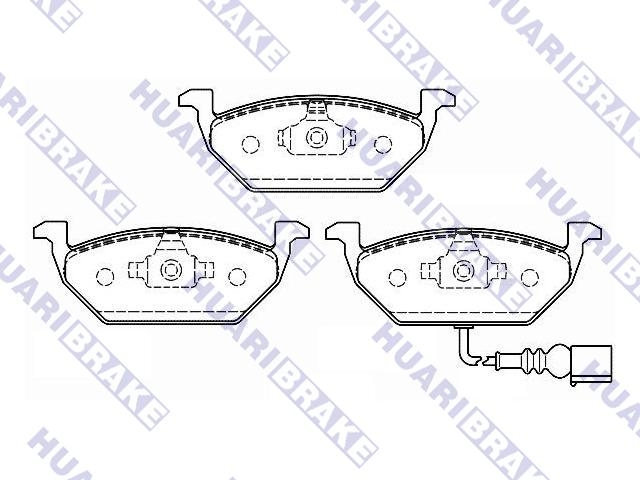 Brake Pad Set:1J0 698 151 G