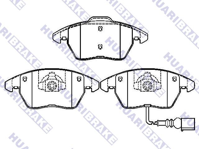 Brake Pad Set:1K0 698 151