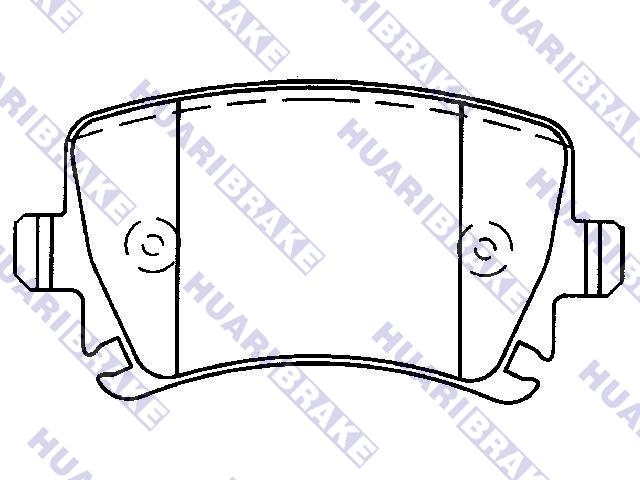 Brake Pad Set:1K0 698 451