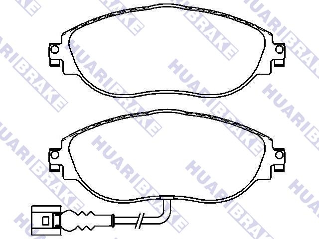 Brake Pad Set:3C0 698 151 F