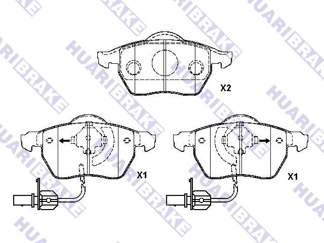 Brake Pad Set:4B0 698 151 E